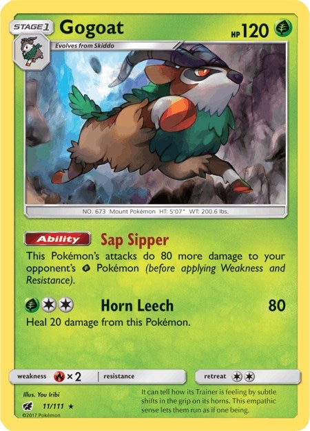 Image for Gogoat (11/111) (SM - Crimson Invasion) - Pokemon