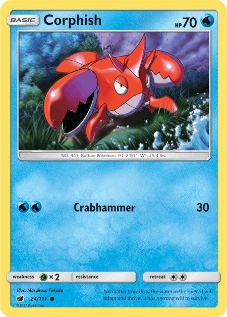 Image for Corphish (24/111) (SM - Crimson Invasion) - Pokemon