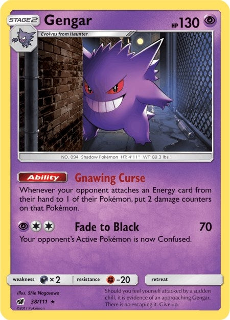 Image for Gengar (38/111) (SM - Crimson Invasion) - Pokemon