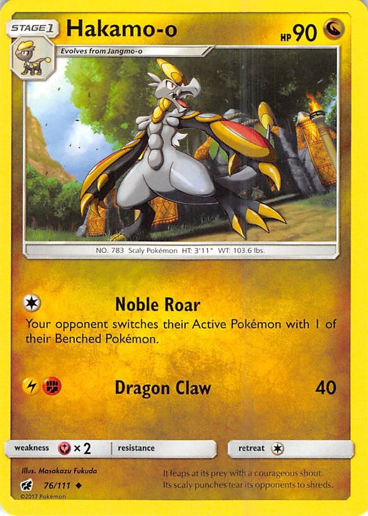 Image for Hakamo-o (76/111) (SM - Crimson Invasion) - Pokemon