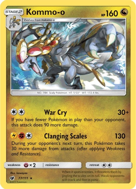 Image for Kommo-o (77/111) (SM - Crimson Invasion) - Pokemon