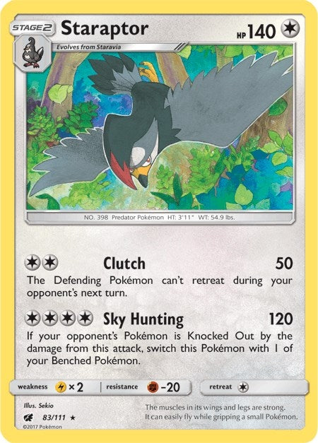 Image for Staraptor (83/111) (SM - Crimson Invasion) - Pokemon