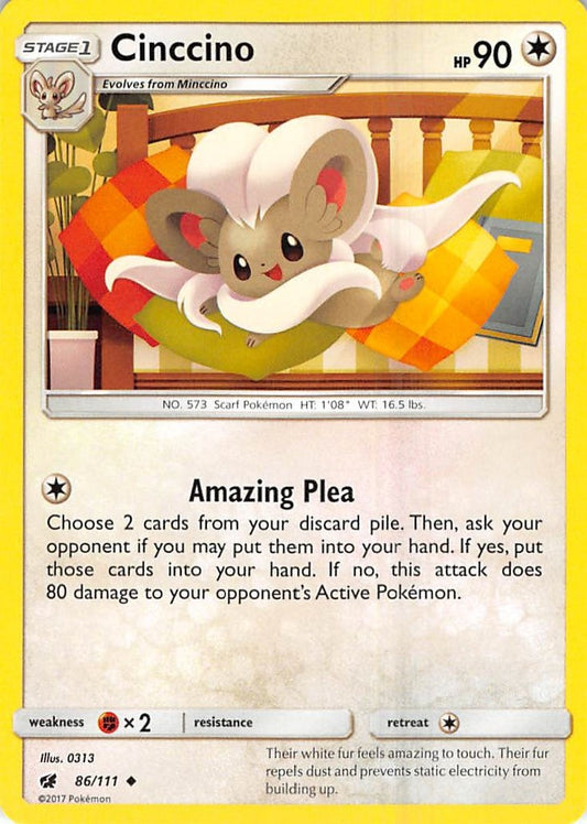 Image for Cinccino (86/111) (SM - Crimson Invasion) - Pokemon