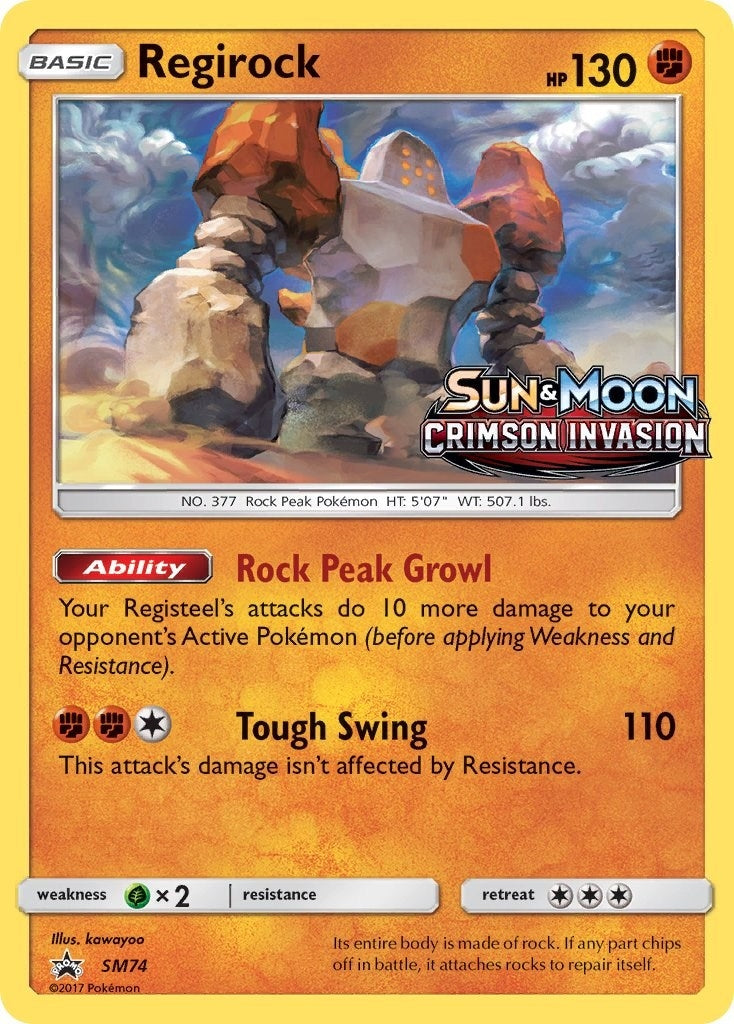 Image for Regirock - SM74 (Prerelease) (SM74) (SM Promos) - Pokemon