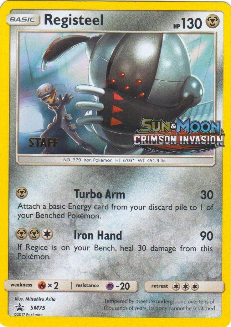 Image for Registeel - SM75 (Prerelease) [Staff] (SM75) (SM Promos) - Pokemon