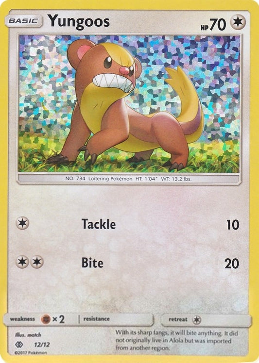 Image for Yungoos (012/012) (McDonald's Promos 2017) - Pokemon
