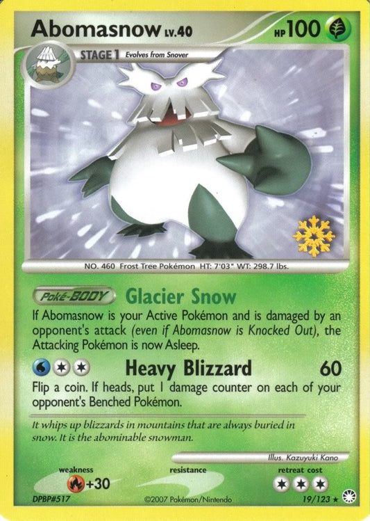 Image for Abomasnow (019/123) (Countdown Calendar Promos) - Pokemon