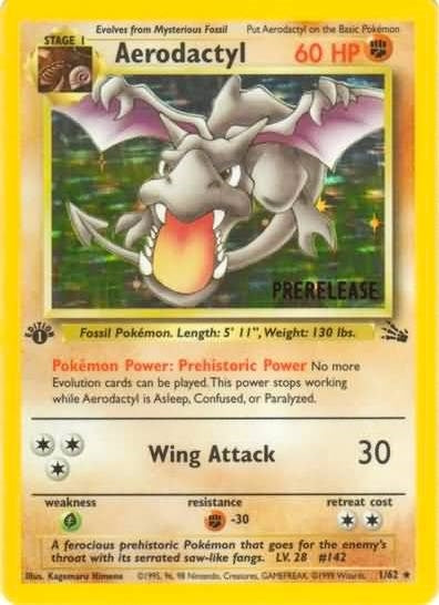 Image for Aerodactyl (Prerelease) (01/62) (WoTC Promo) - Pokemon