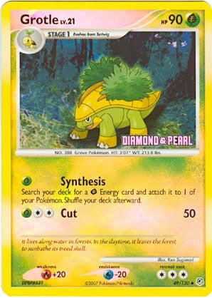 Image for Grotle - 49/130 [Diamond & Pearl] (049/130) (Burger King Promos) - Pokemon