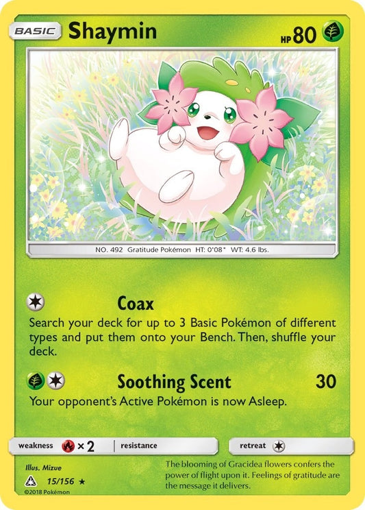 Image for Shaymin (15) (15/156) (SM - Ultra Prism) - Pokemon