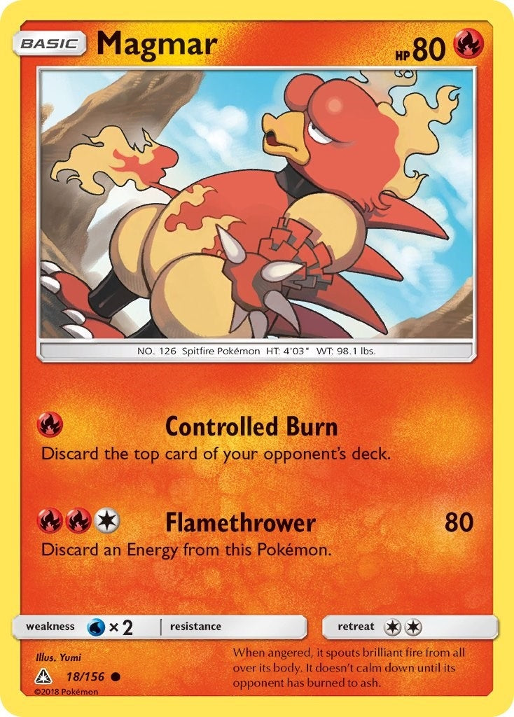Image for Magmar (18/156) (SM - Ultra Prism) - Pokemon