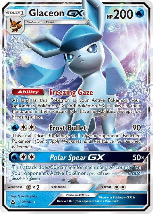 Image for Glaceon GX (39/156) (SM - Ultra Prism) - Pokemon