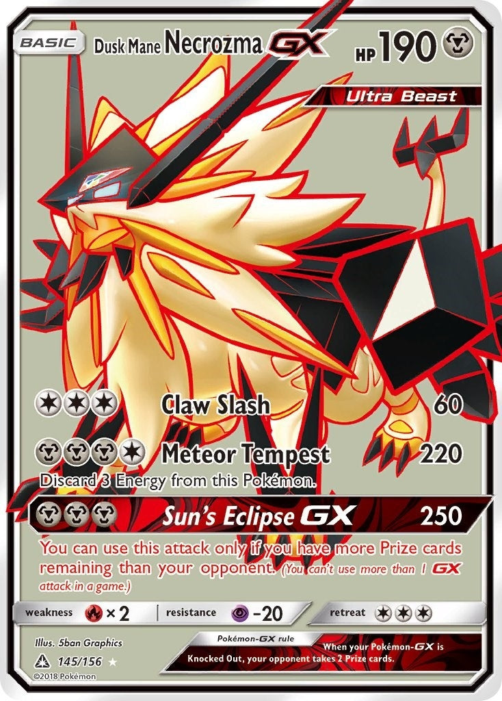 Image for Dusk Mane Necrozma GX (Full Art) (145/156) (SM - Ultra Prism) - Pokemon