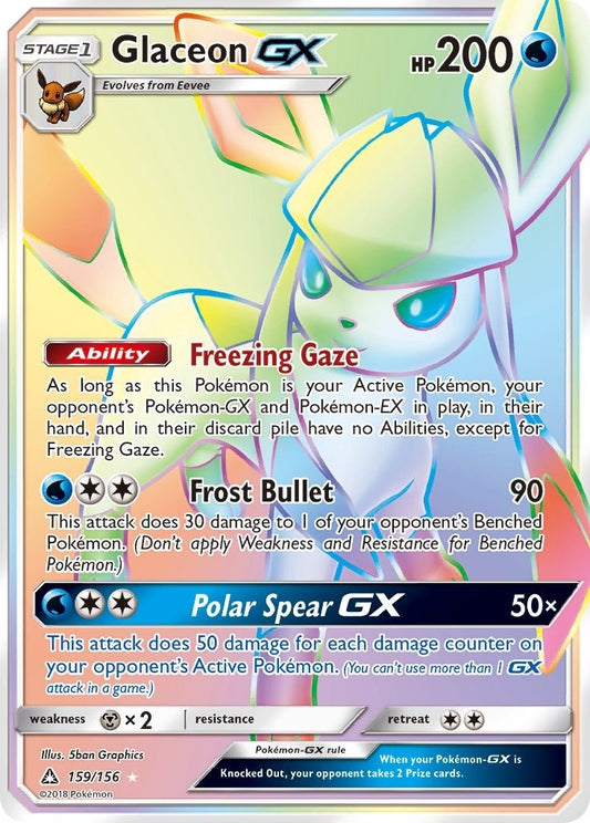 Image for Glaceon GX (Secret Rare) (159/156) (SM - Ultra Prism) - Pokemon