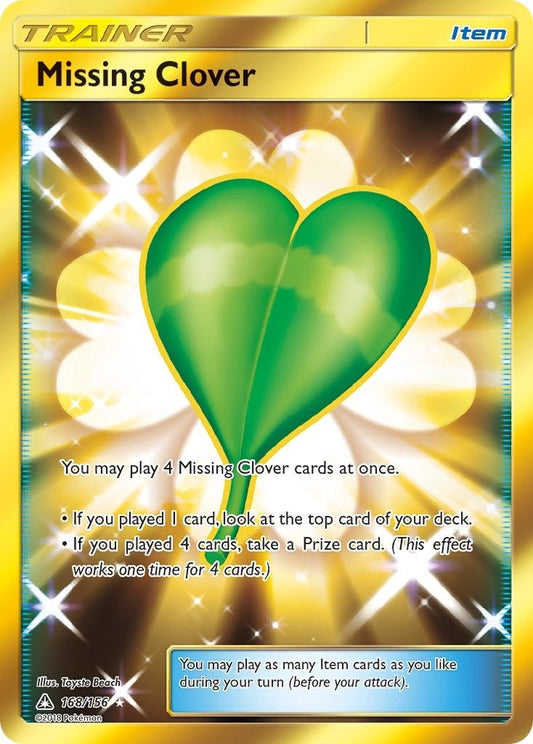 Image for Missing Clover (Secret Rare) (168/156) (SM - Ultra Prism) - Pokemon