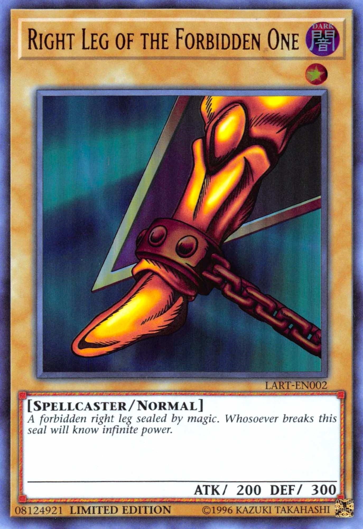 Image for Right Leg of the Forbidden One (LART-EN002) (The Lost Art Promotion) (LART) - YuGiOh