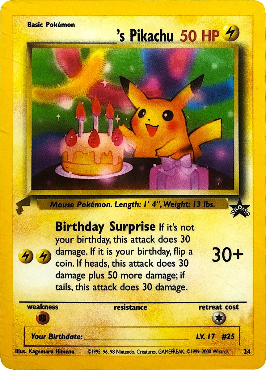 Image for ______'s Pikachu (24) (Pikachu World Collection Promos) - Pokemon