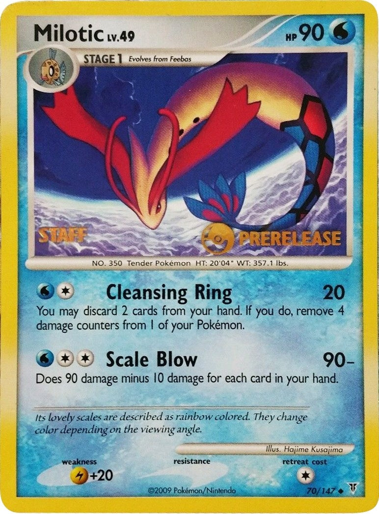 Image for Milotic - 70/147 (Prerelease) [Staff] (70/147) (Nintendo Promos) - Pokemon