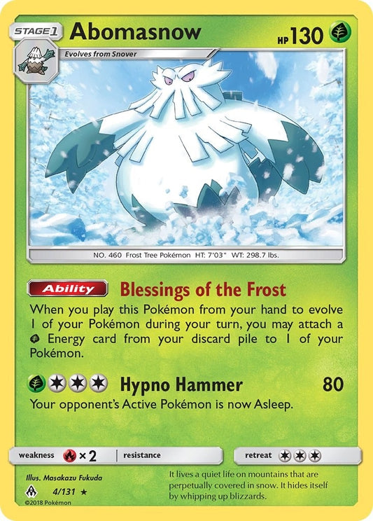 Image for Abomasnow (4/131) (SM - Forbidden Light) - Pokemon