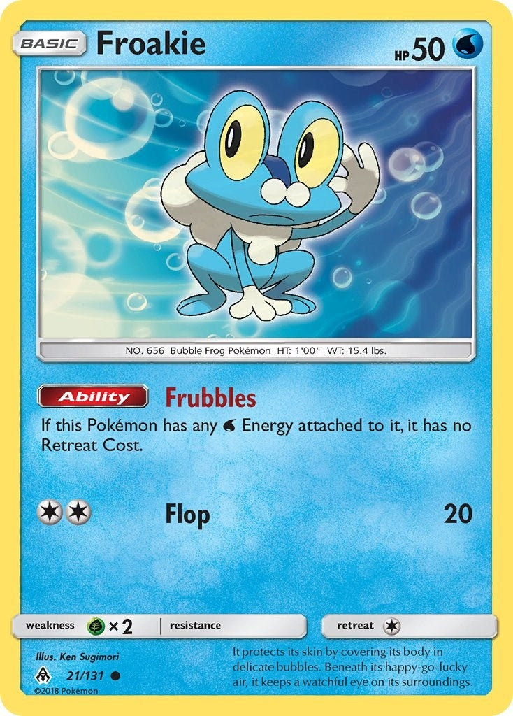 Image for Froakie (21) (21/131) (SM - Forbidden Light) - Pokemon