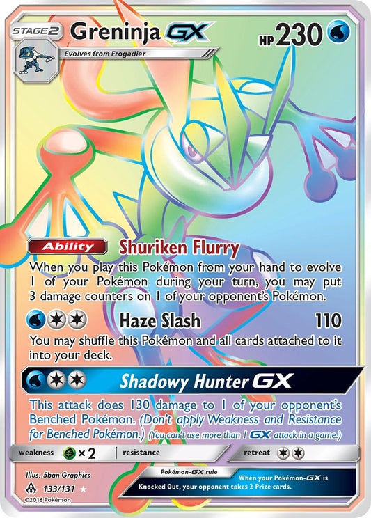 Image for Greninja GX (Secret) (133/131) (SM - Forbidden Light) - Pokemon