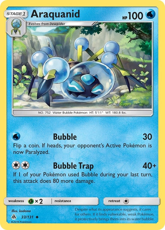 Image for Araquanid (33/131) (SM - Forbidden Light) - Pokemon