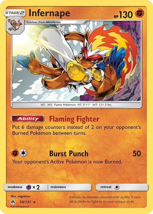 Image for Infernape (59/131) (SM - Forbidden Light) - Pokemon