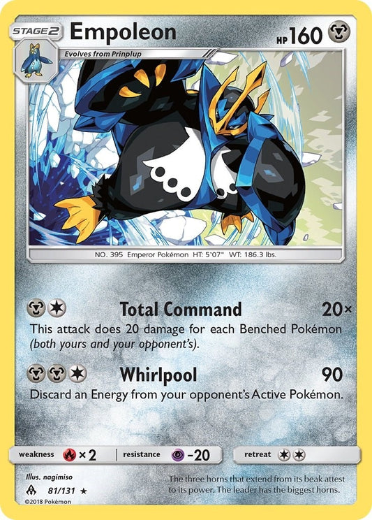 Image for Empoleon (81/131) (SM - Forbidden Light) - Pokemon
