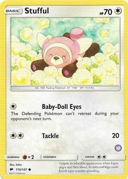 Image for Stufful (12) (110/147) (SM Trainer Kit: Alolan Sandslash & Alolan Ninetales) - Pokemon