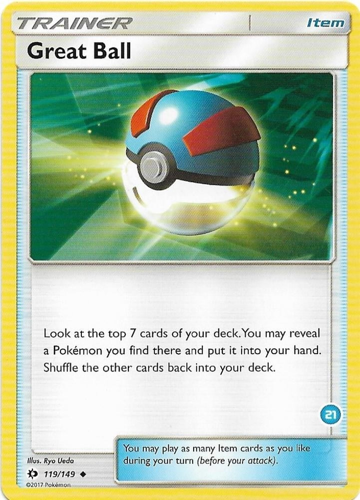 Image for Great Ball (#21, Alolan Ninetales Half-Deck) - Pokemon