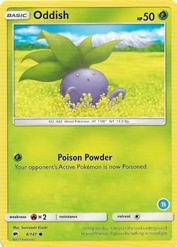 Image for Oddish (11) (4/147) (SM Trainer Kit: Alolan Sandslash & Alolan Ninetales) - Pokemon