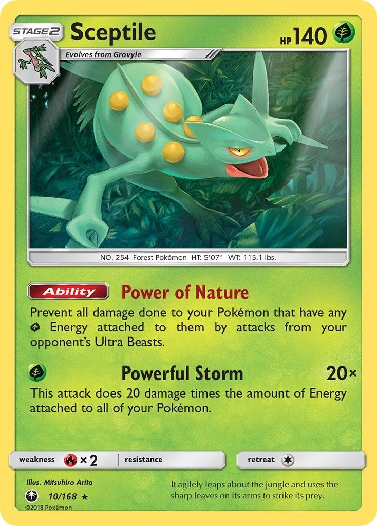 Image for Sceptile (10/168) (SM - Celestial Storm) - Pokemon