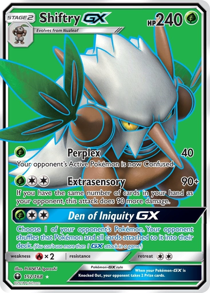 Image for Shiftry GX (Full Art) (152/168) (SM - Celestial Storm) - Pokemon