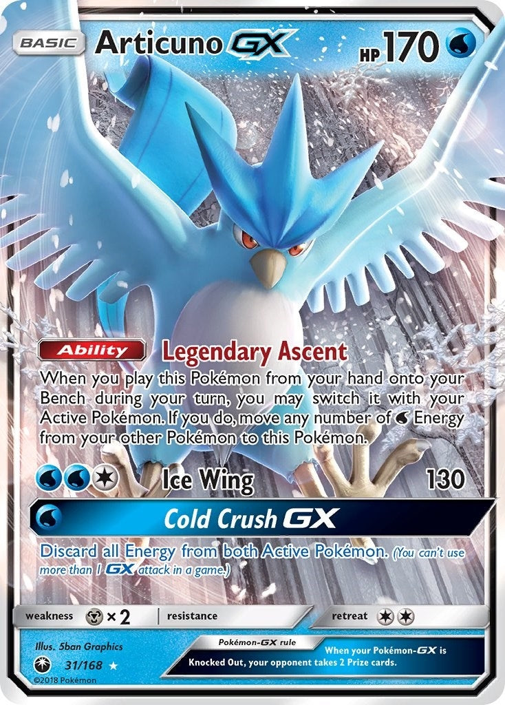 Image for Articuno GX (31/168) (SM - Celestial Storm) - Pokemon