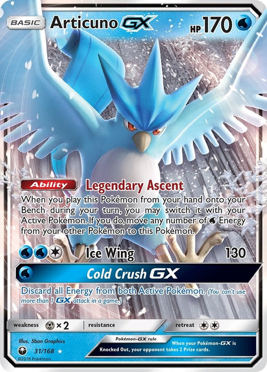 Image for Articuno GX (31/168) (SM - Celestial Storm) - Pokemon