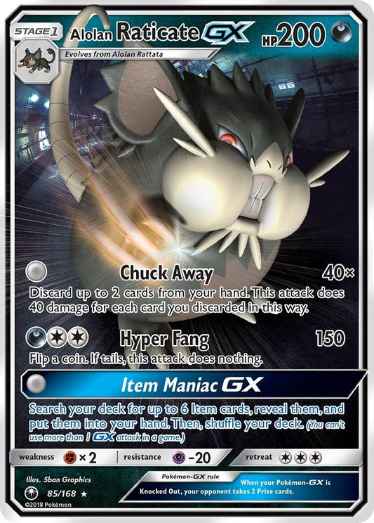 Image for Alolan Raticate GX (85/168) (SM - Celestial Storm) - Pokemon