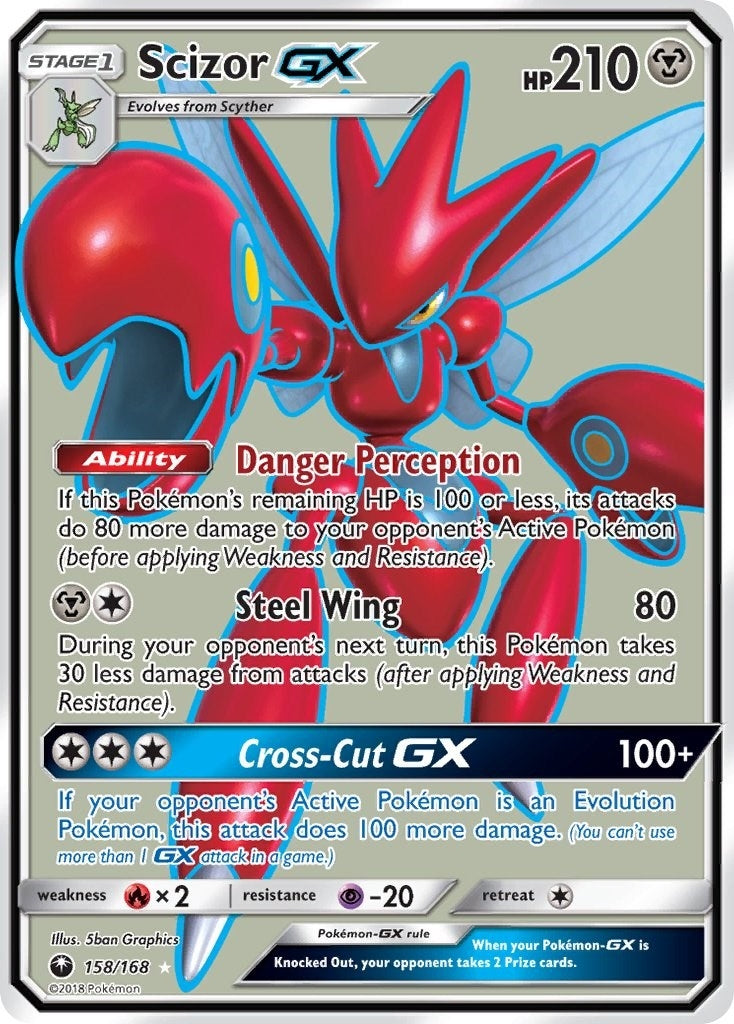 Image for Scizor GX (Full Art) (158/168) (SM - Celestial Storm) - Pokemon