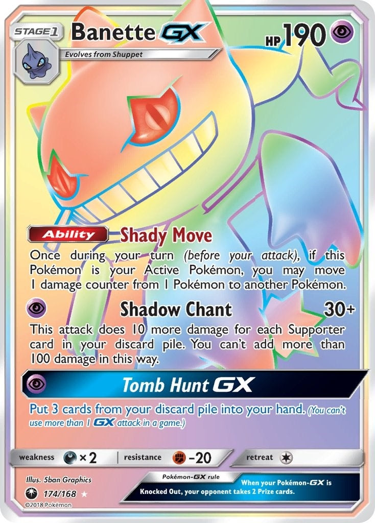 Image for Banette GX (Secret) (174/168) (SM - Celestial Storm) - Pokemon