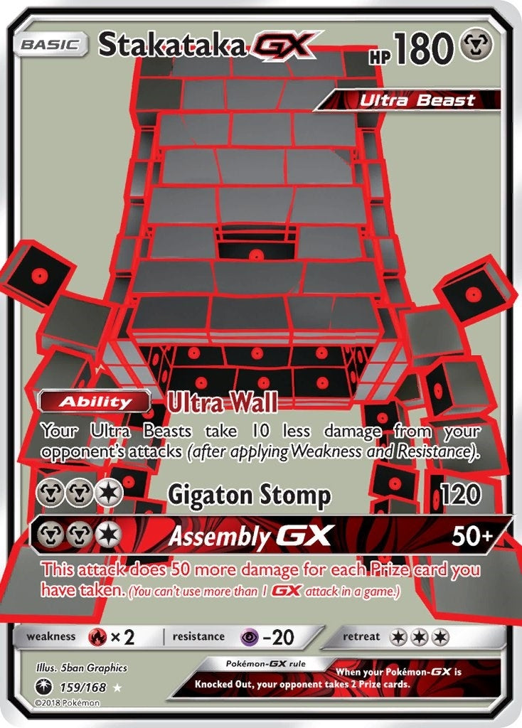 Image for Stakataka GX (Full Art) (159/168) (SM - Celestial Storm) - Pokemon