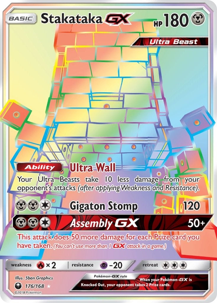 Image for Stakataka GX (Secret) (176/168) (SM - Celestial Storm) - Pokemon