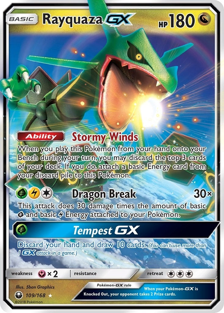 Image for Rayquaza GX (109/168) (SM - Celestial Storm) - Pokemon