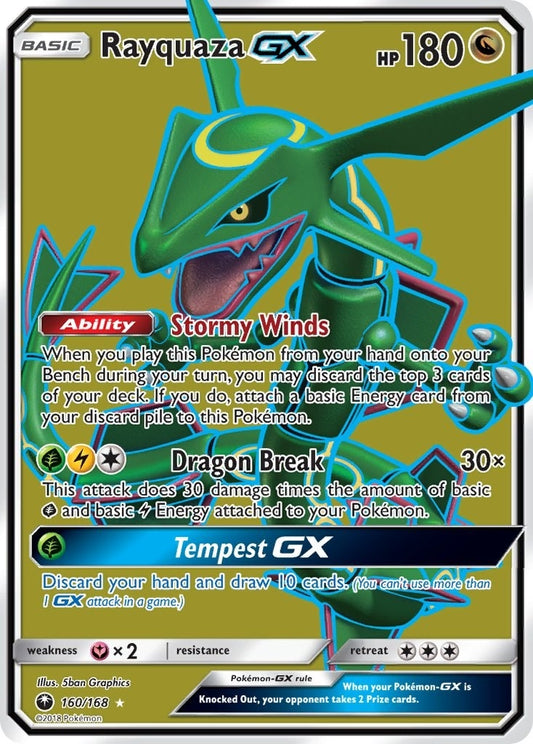 Image for Rayquaza GX (Full Art) (160/168) (SM - Celestial Storm) - Pokemon