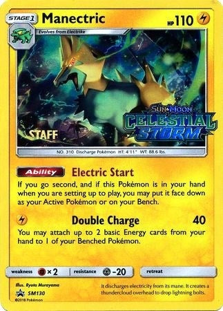 Image for Manectric - SM130 (Prerelease) [Staff] (SM130) (SM Promos) - Pokemon