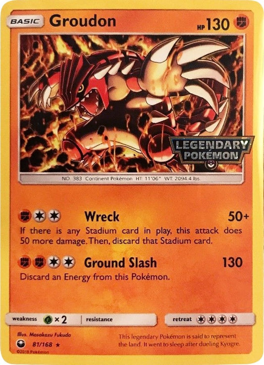 Image for Groudon - 81/168 (Cosmos Holo) (Gamestop Promo) (081/168) (Miscellaneous Cards & Products) - Pokemon