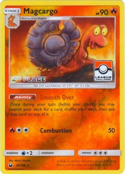 Image for Magcargo - 24/168 (League Challenge) [2nd Place] (024/168) (League & Championship Cards) - Pokemon