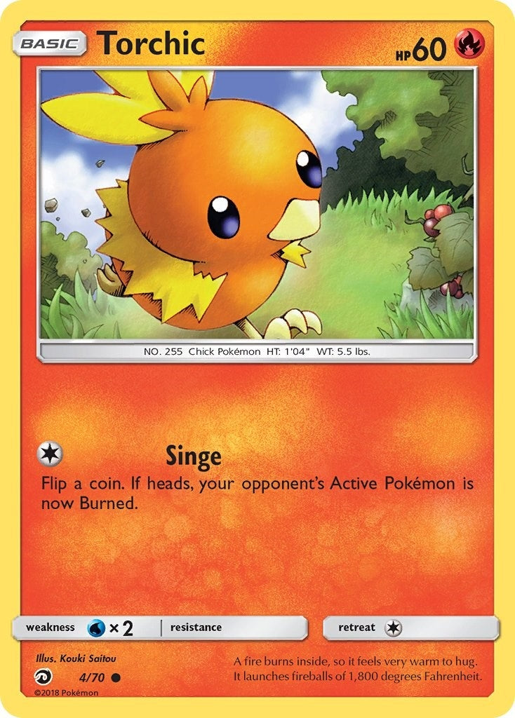 Image for Torchic (4/70) (Dragon Majesty) - Pokemon