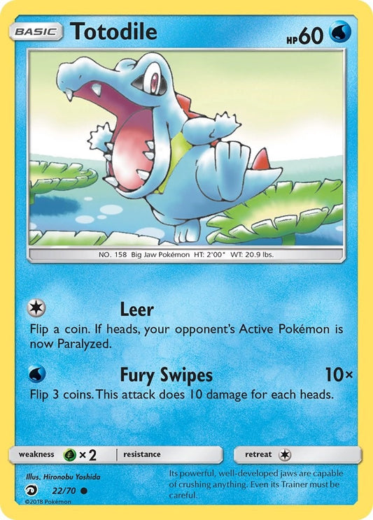Image for Totodile (22/70) (Dragon Majesty) - Pokemon