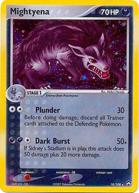 Image for Mightyena - 18/108 (Cosmos Holo) (018/108) (Deck Exclusives) - Pokemon