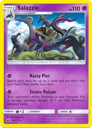 Image for Salazzle - 47/111 (SM Crimson Invasion) (047/111) (Deck Exclusives) - Pokemon