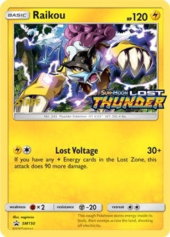 Image for Raikou - SM150 (Prerelease) (Staff) (SM150) (SM Promos) - Pokemon